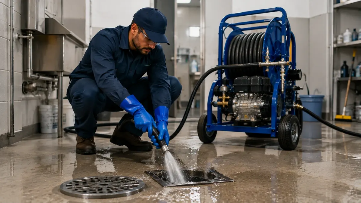 Floor Drain Hydro Jet Cleaning in Ahwahnee