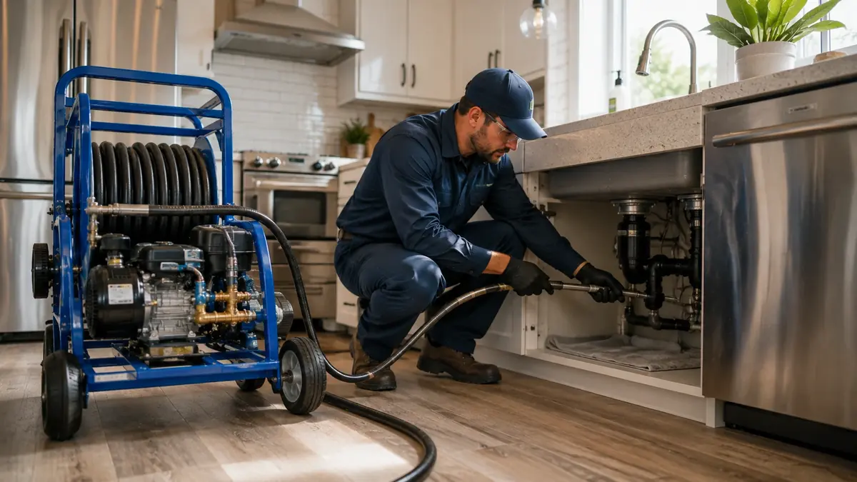 Kitchen Drain Hydro Jetting in Ahwahnee
