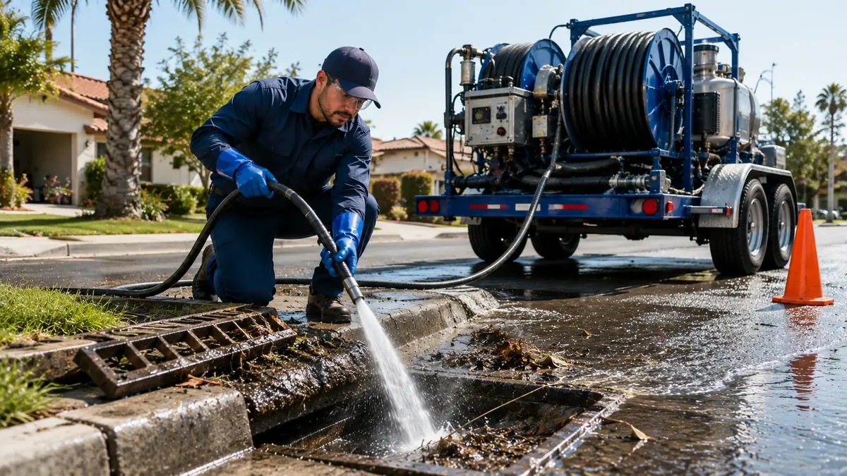 Storm Drain Hydro Jet Cleaning in Ahwahnee